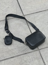 ミニポーチ付きボディバッグ