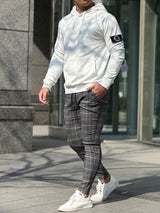 ビッグチャコールチェックスキニー