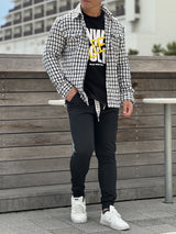 ツイードチェックシャツ