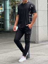 Nylon mesh Tee