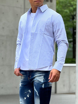 ストライプシャツ