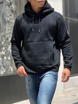 ワッペン裏起毛パーカー