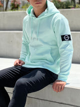 ワッペン裏起毛パーカー