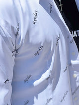 総柄英字シャツ