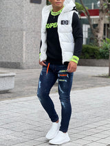 ネオンリブトレーナー