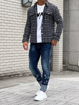 ダメージフリンジセーター