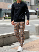 ビッグベージュチェックスキニー