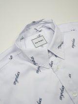 総柄英字シャツ