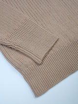 ワッペンリブクルーニット