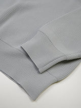 畦編みクルーネックセーター