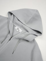 畦編みニットジップパーカー