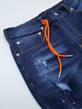 ロープネオンロゴデニムパンツ