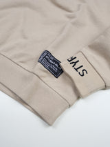 リブ英字メタルロゴトレーナー