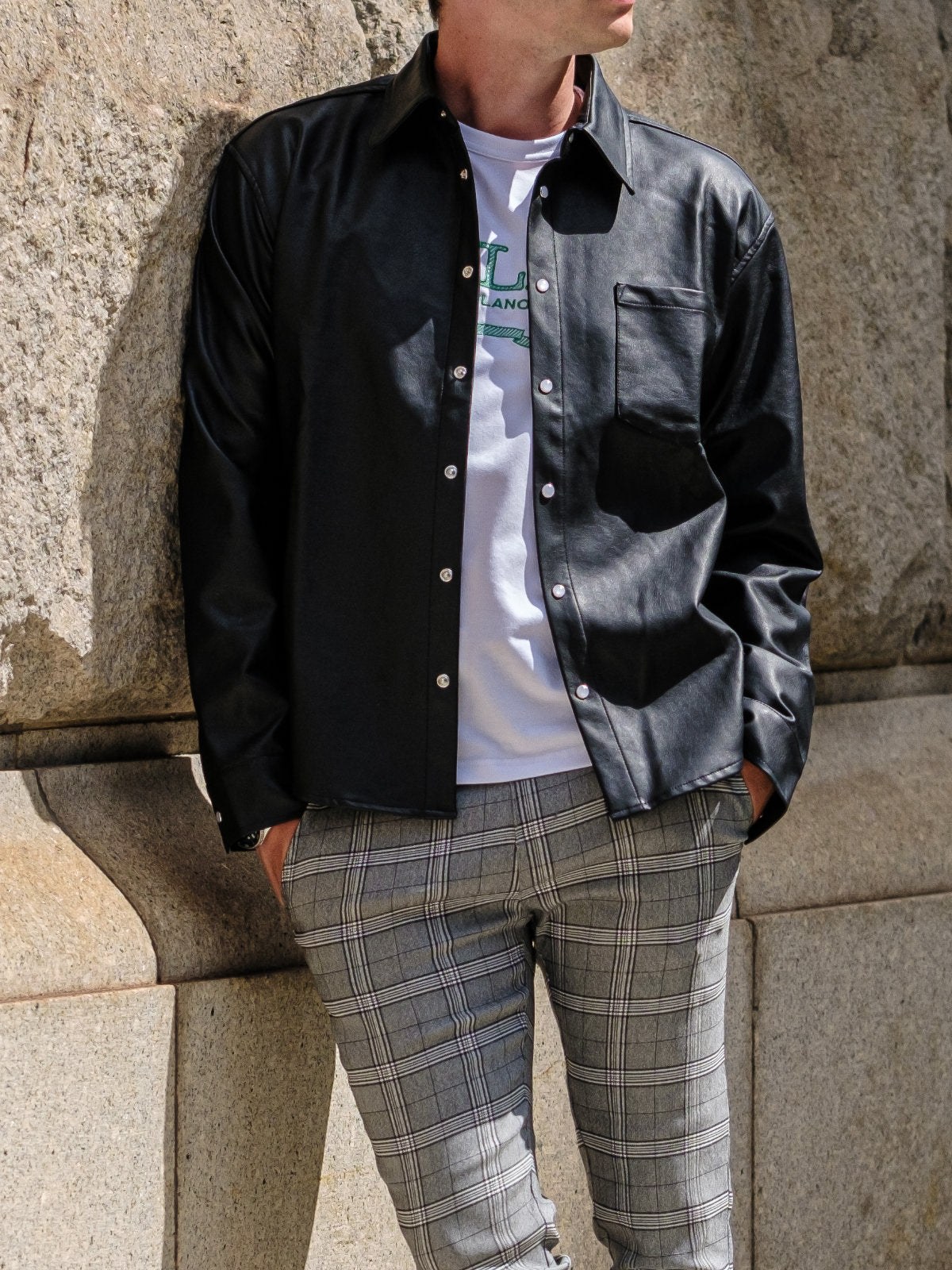 SW切り替えレザーシャツ – DayGLORY