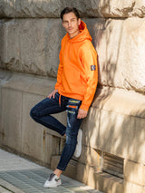 ワッペン裏起毛パーカー