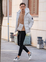 レザータッチスクエアーショルダーバック