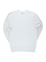 カシミアタッチクルーニット