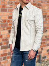 スウェードシャツ