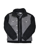 デニム切替ボアブルゾン