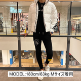 ニットリブ中綿ジャケット