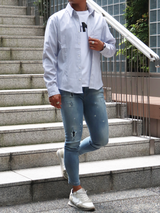 サッカーストライプシャツ