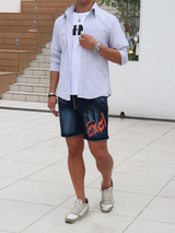 サッカーストライプシャツ