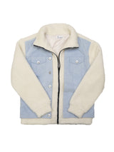 デニム切替ボアブルゾン