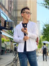 ストレッチブロードシャツ