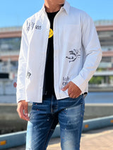 アートストライプシャツ