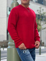 モヘアクルーニット