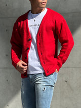 モヘアカーディガン