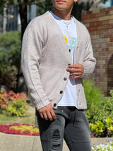 モヘアカーディガン