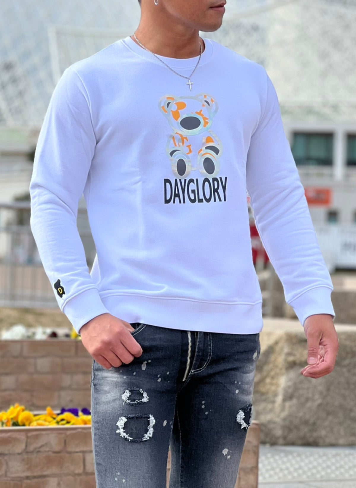 SALE］デニムリメイク☆ガーリー♥ちょこっと男前ヘアクリップ✨