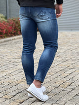 ブリーチデニムパンツ