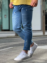 ブリーチデニムパンツ