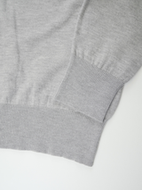 カシミアタッチクルーニット