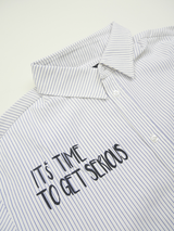 アートストライプシャツ