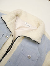 デニム切替ボアブルゾン