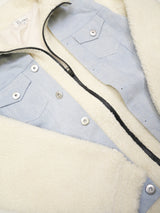 デニム切替ボアブルゾン