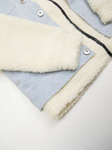 デニム切替ボアブルゾン