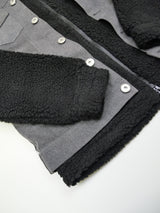 デニム切替ボアブルゾン