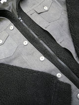 デニム切替ボアブルゾン