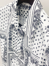 バンダナ柄半袖シャツ