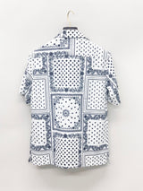 バンダナ柄半袖シャツ