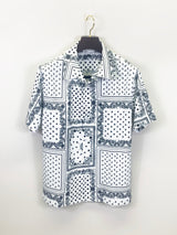 バンダナ柄半袖シャツ