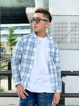 ガーゼチェックシャツ