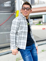 ガーゼチェックシャツ