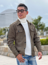 二重ウスタートルニット