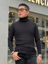 二重ウスタートルニット