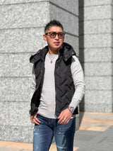 カシミアタッチクルーニット